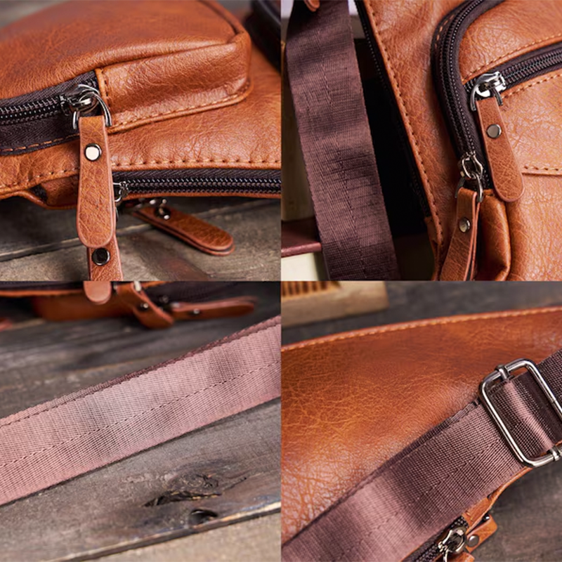 Personalized Crossbody Bag,Leather Crossbody Sling Bag