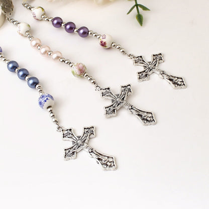 Personalized PU Leather Rosary Coin Purse with Name