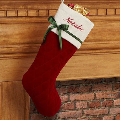 Winter Classic Personalized Quilted Stocking