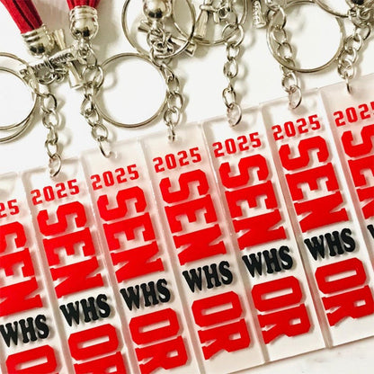 Personalized Graduation Keychain 2025, Graduate Gift, Senior 2025 Gift Idea