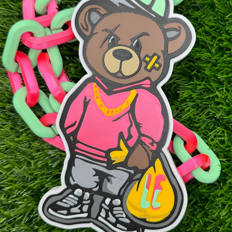 Custom Sports Turnover Chain, Oversized Medallion, Team mascot, Custom Colors