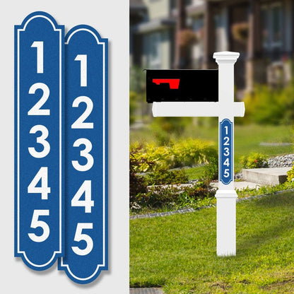 Personalized Aluminum Reflective House Numbers Address Signs for Mailbox