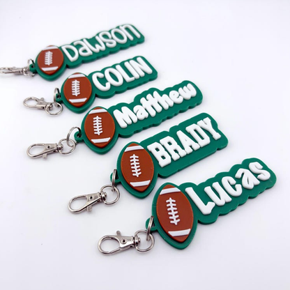 Personalized Sport Keychain Sports Bag Name Tag