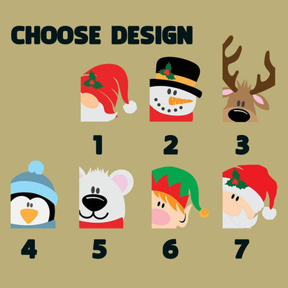 Reindeer Personalized Christmas Stocking Tags