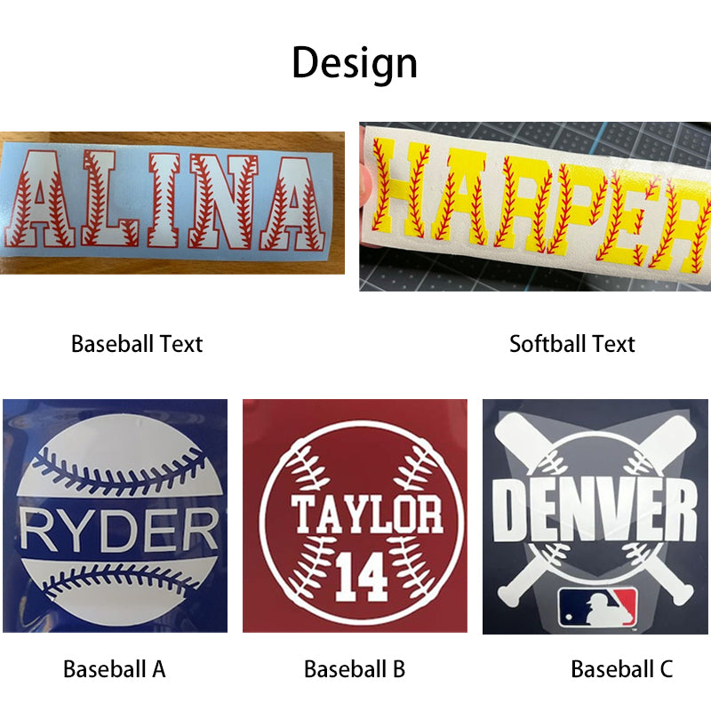 Baseball Softball Helmet Decal, Personalized, Baseball Softball Sticker