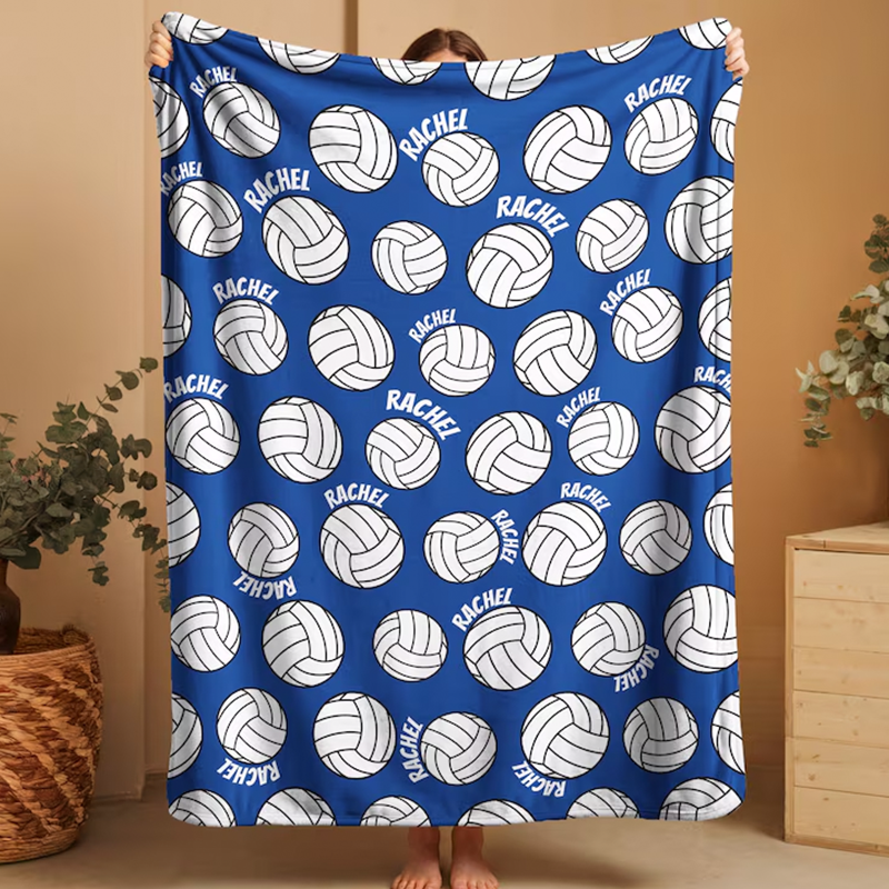 Personalized Volleyball Blanket: Custom Team blanket