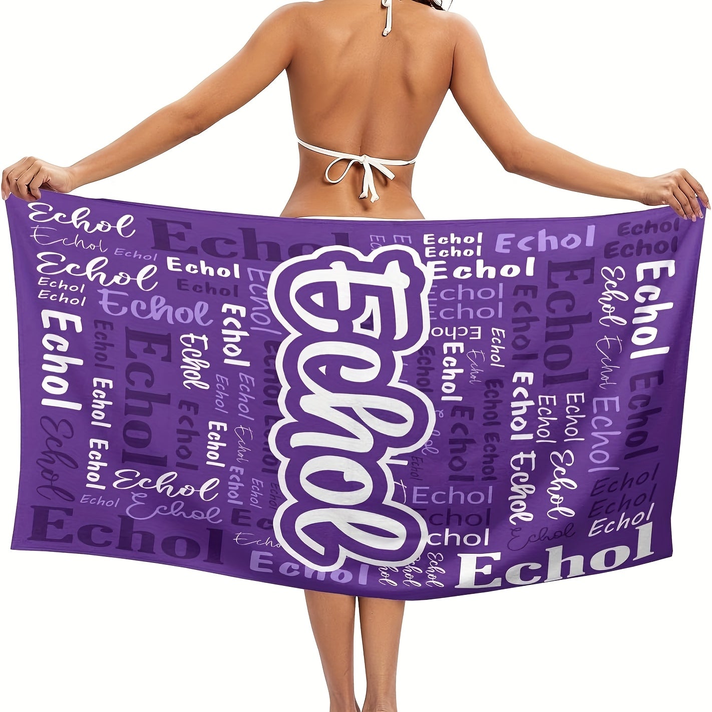 Custom Name Beach Towel Personalized Name Beach Towel
