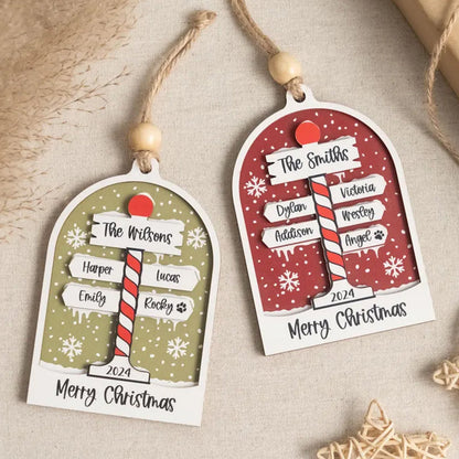 Personalized Family Christmas Ornaments