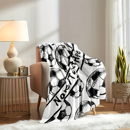 Customizable Football Pattern Throw Blanket