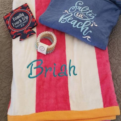 Personalized Beach Towel, Monogrammed Beach Towel