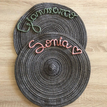 Placemat with name