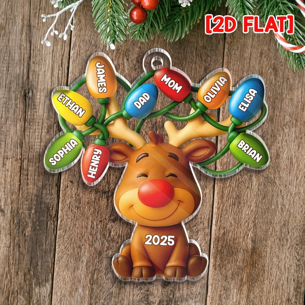 Personalized Custom Name/Text Acrylic Ornament