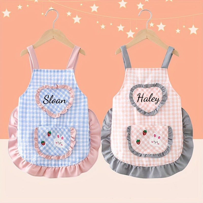 Personalized Easter Name/Number Mini Apron with Custom Embroidered Name