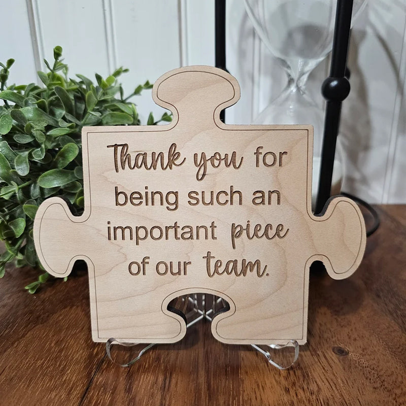 Puzzle Piece Decor, gift for employee appreciation