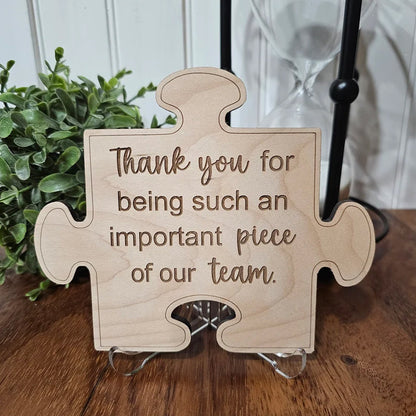 Puzzle Piece Decor, gift for employee appreciation