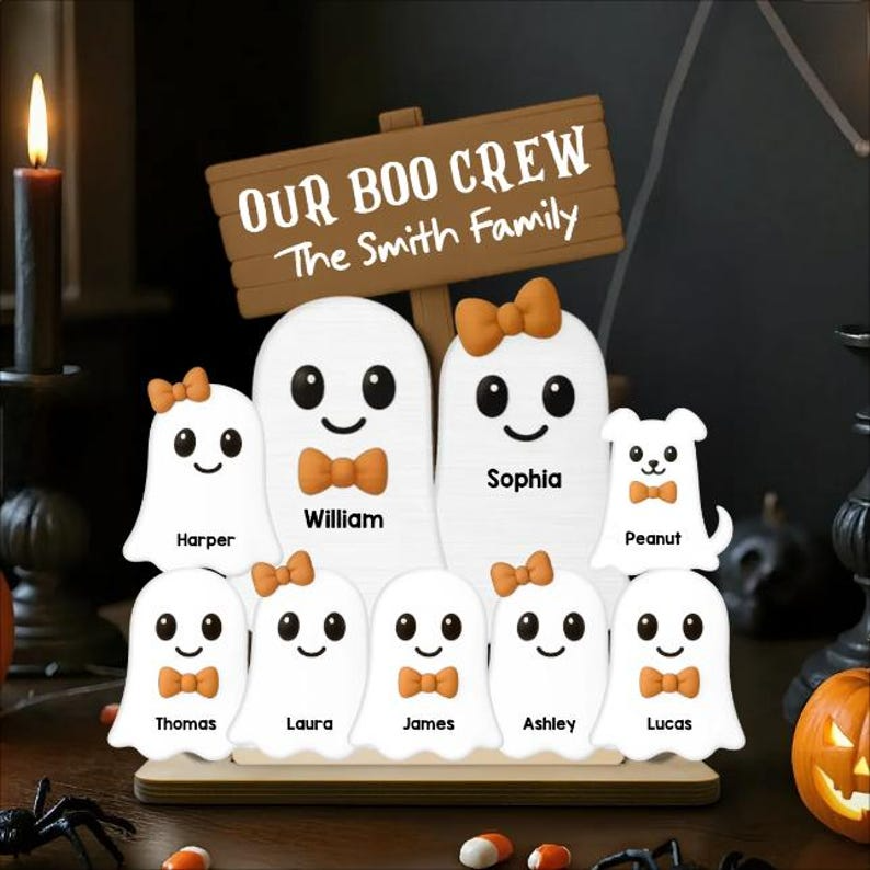 Personalized Halloween Family Sign