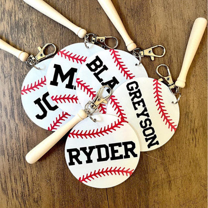 Baseball Bag Tags | Personalized Bag Tags | Custom Keychains