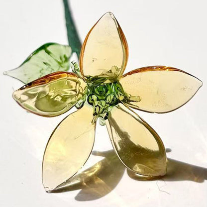 Glass Birth Month Flowers, Birth Flower Bouquet