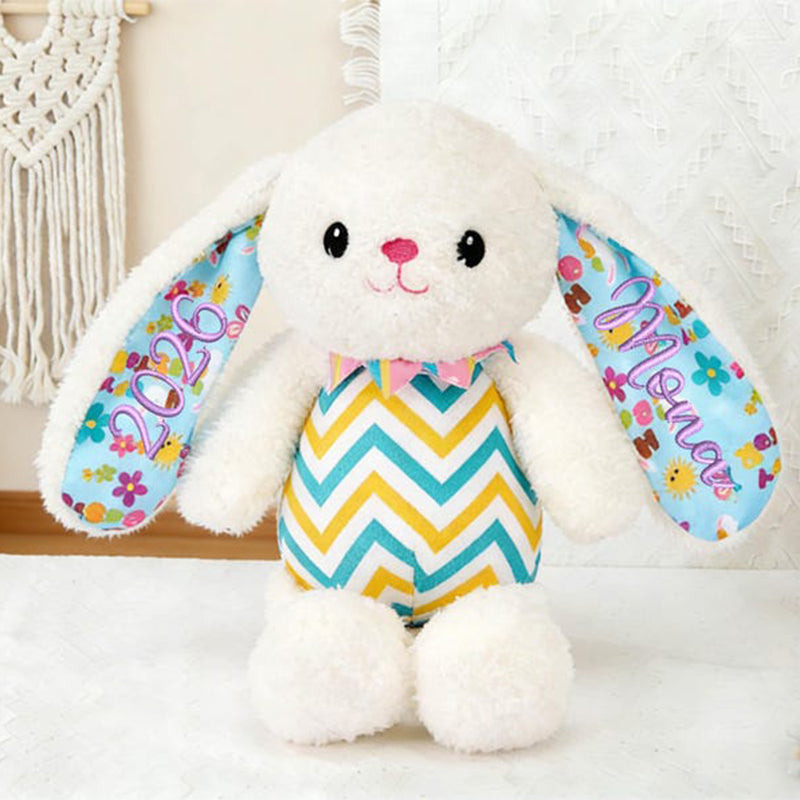 Embroidered 2026 Baby Bunny:Personalized Newborn Easter Gift