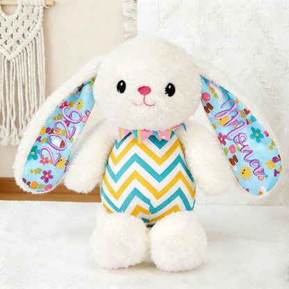 Embroidered 2026 Baby Bunny:Personalized Newborn Easter Gift