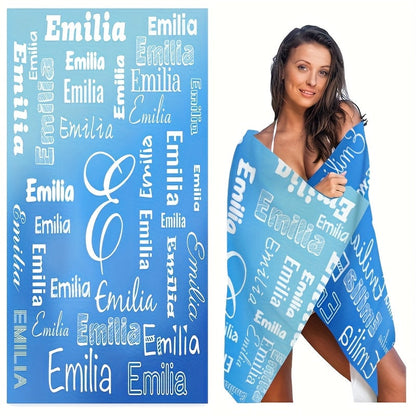 Personalized Name Beach Towel - Super Soft