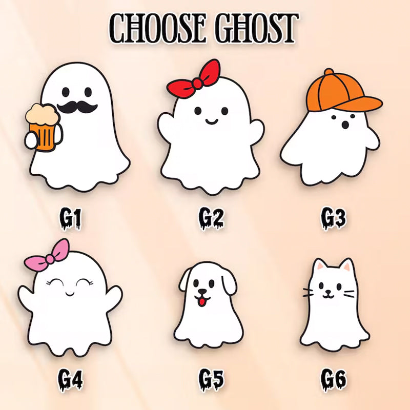 Halloween Ghost Family Personalized, Our Boo Crew, Halloween Family Sign