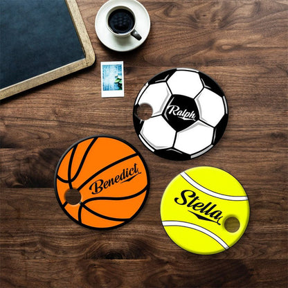 Personalized Tumbler Name Tag - 40oz 30oz - Name Plate - Sports Name Tag - Acrylic Name Plate
