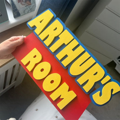 Toy Story Style  Name Door / Wall Plaque / Sign