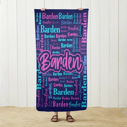 Personalized Name Beach Towel - Super Absorbent