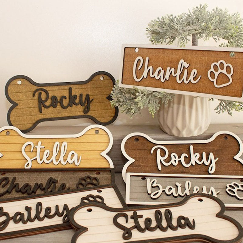 Dog House Sign, Dog House Tag, Personalized Gift