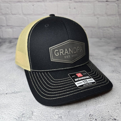 Custom Grandpa Hat, Grandpa Cap EST. any year 2024, 2025, etc