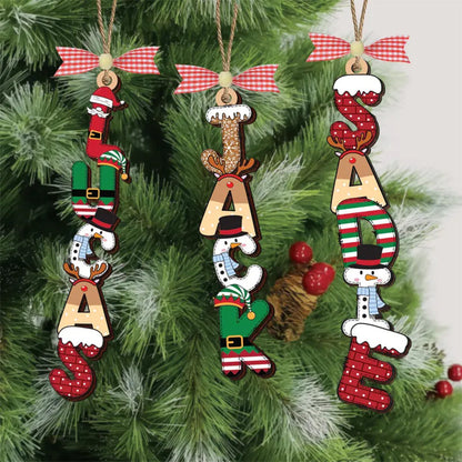 Personalized Letter Name Christmas Ornament