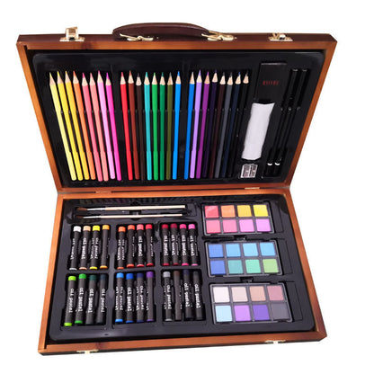 Personalized Art Set -  Deluxe Art Set w/Wood Carrying Case