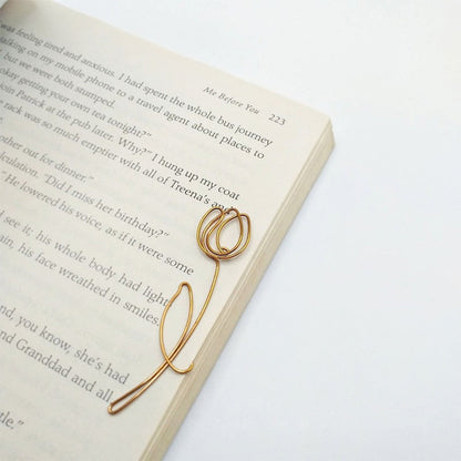 Rose Tulip Sakura Sunflower Wire , Personalized Gift Flower Planner Clip