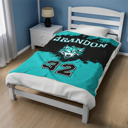 School Mascot Blanket for Team Sports Players