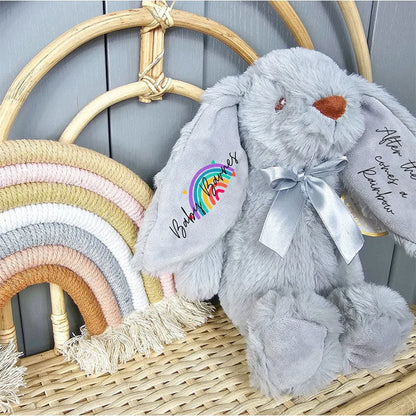 Personalised Easter Bunny, Rainbow Baby, Baby Gift, Gift For Her, Gift For Him