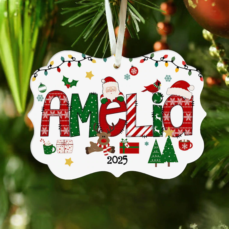 Personalized Kids Name Christmas Ornament