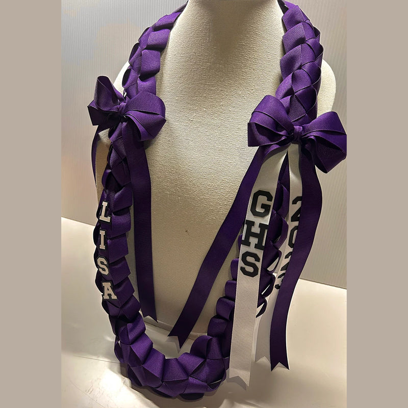Graduation Lei with bows Graduation lei Grad gift