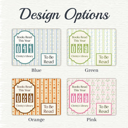 Personalized Book Holder - Book Tracker, Books Read This Year Counter