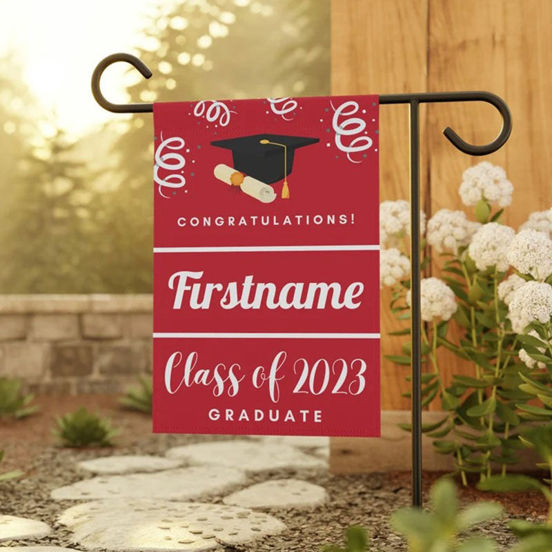 Custom Graduation Flag,College Grad Flag, Personalized College Yard Flag