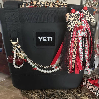 Custom FULL Ribbon Bag Tassel | Bogg Bag Tassels | Sports Ribbon Tassel