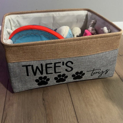 Custom Dog Storage Basket Personalized Dog Toy Basket Dog Toy Box
