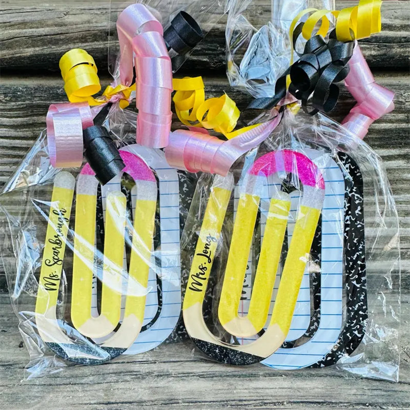 Teacher Appreciation Gift, 3 Set Paper Clip Personalized Jumbo Paper Clip
