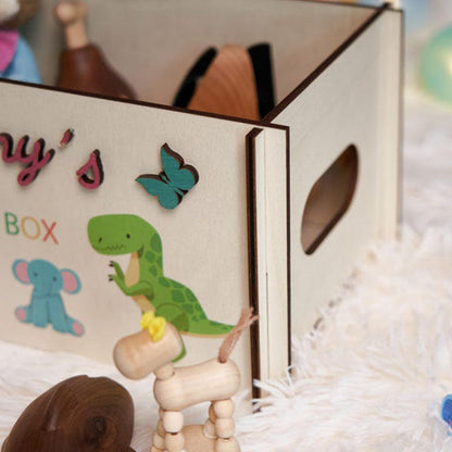 Personalized Toy Box for Kids, Custom Baby Gift
