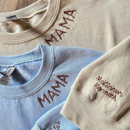 Custom Yarn Embroidered Sweatshirt
