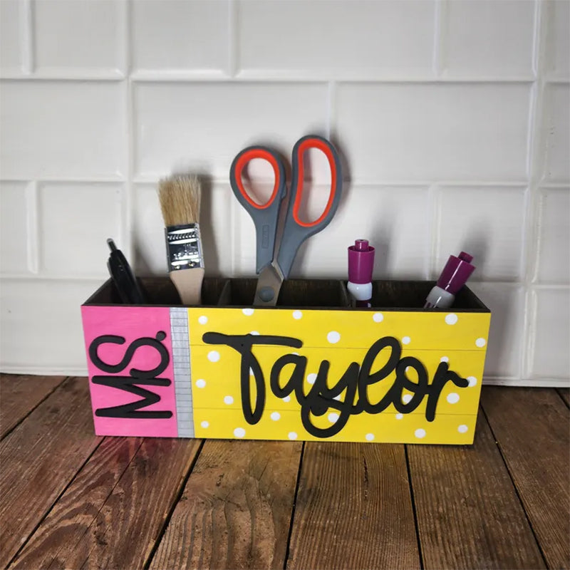 Teacher’s Gift Pencil Holder Desk Organizer