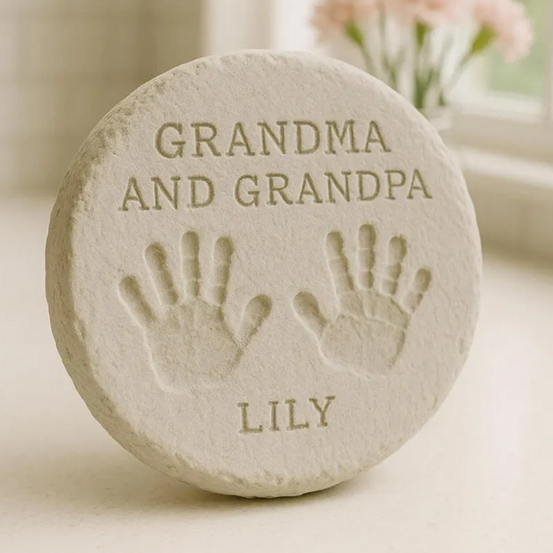 DIY Personalized Garden Stone Kit, Handprint Garden Stone