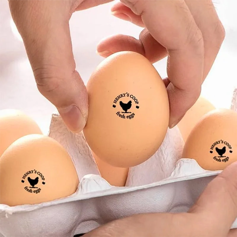 Personalized Custom Egg Stamp! Farm Stamp | Egg Marking | Egg Stamper | Egg Carton Stamp