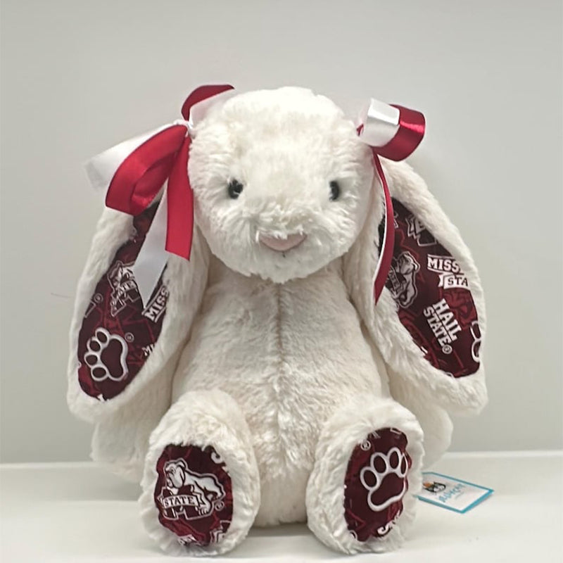 Custom Collegiate Jellycat Bunny: College Acceptance, Graduation