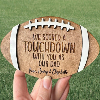 Football Dad Gift Custom Father's Day Sign